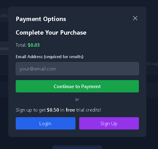 Payment options